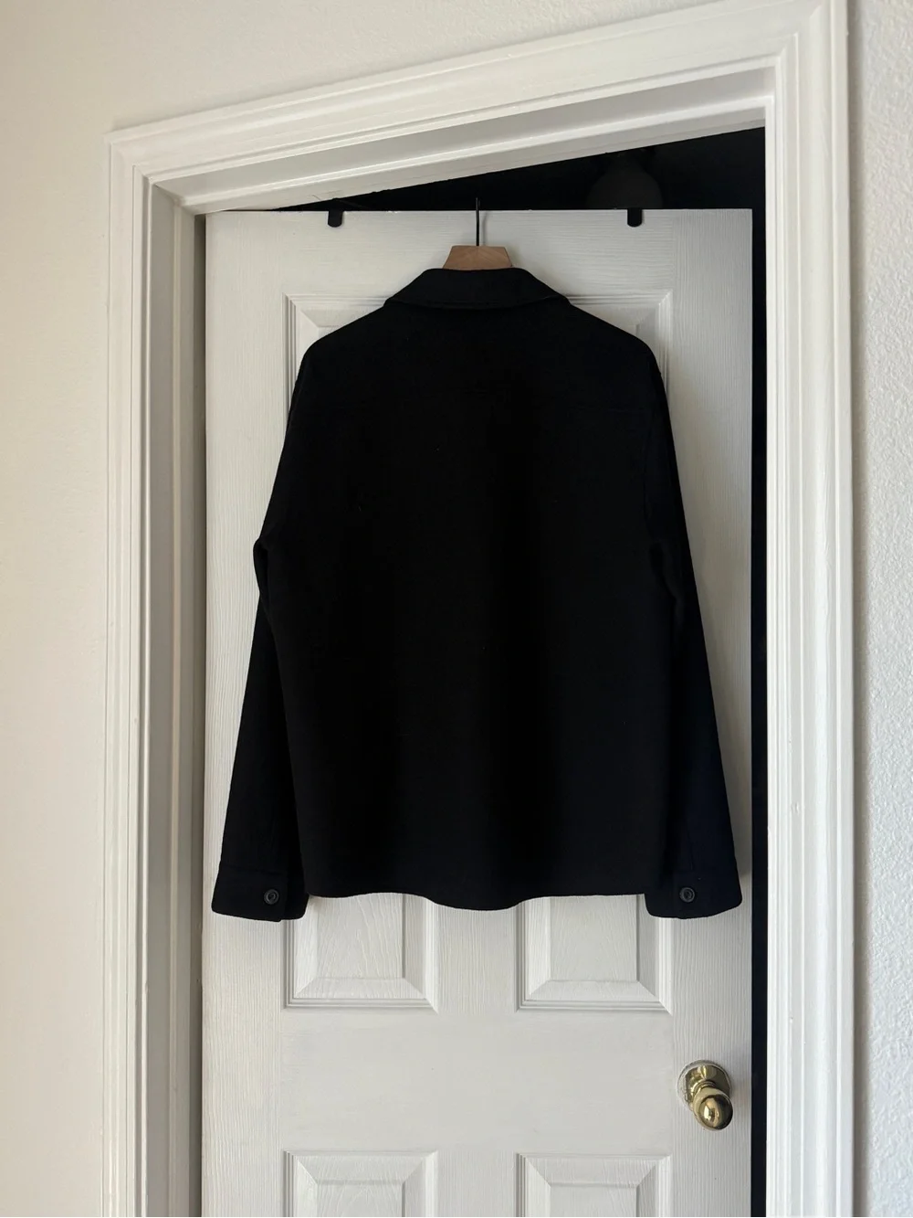 VINCE Splittable Wool-Blend Shirt Jacket Large